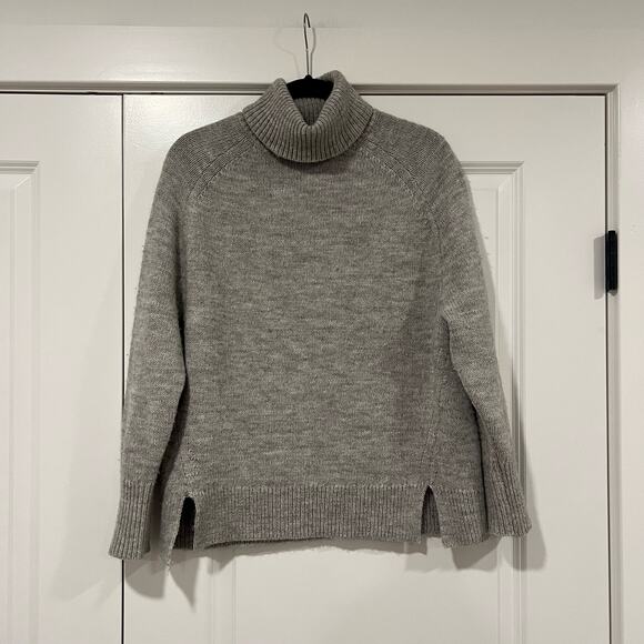 J. Crew Sweaters - J Crew Women's Grey Wool Alpaca‎ Turtleneck Sweater Size Small